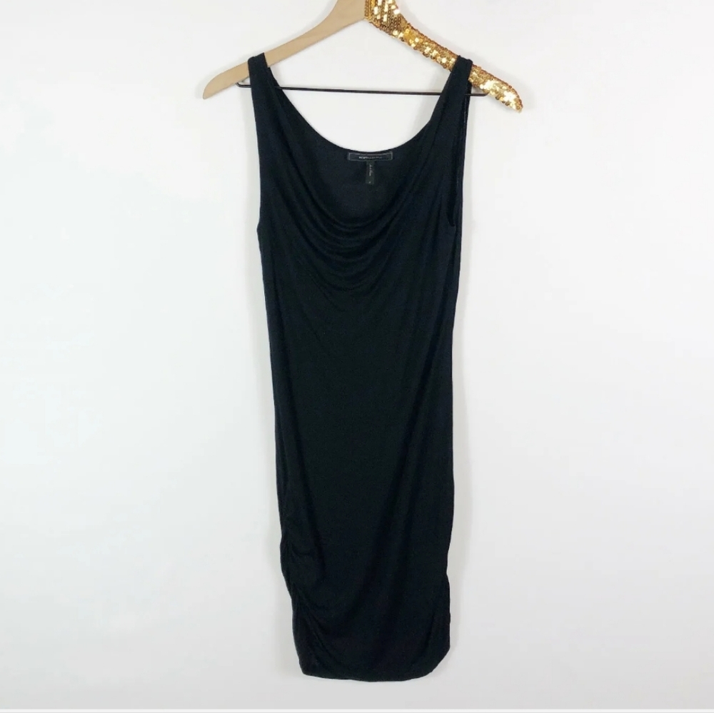 BCBGMAXAZRIA Black Sleeveless slip Dress